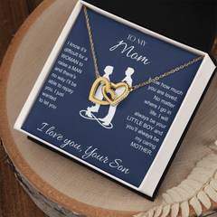 Interlocking Hearts Necklace - To My Mom